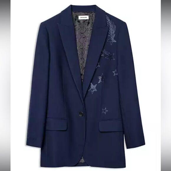 Zadig & Voltaire || NWTs Star Studded Blazer Size XS - Picture 3 of 16
